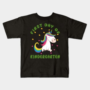 Pretty Unicorn | First Day Kindergarten Kids T-Shirt